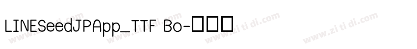LINESeedJPApp_TTF Bo字体转换